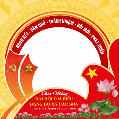 chào mừng Đại hội Đại biểu Đảng bộ XÃ CÁC SƠN – Lần thứ I, nhiệm kỳ 2025–2030.